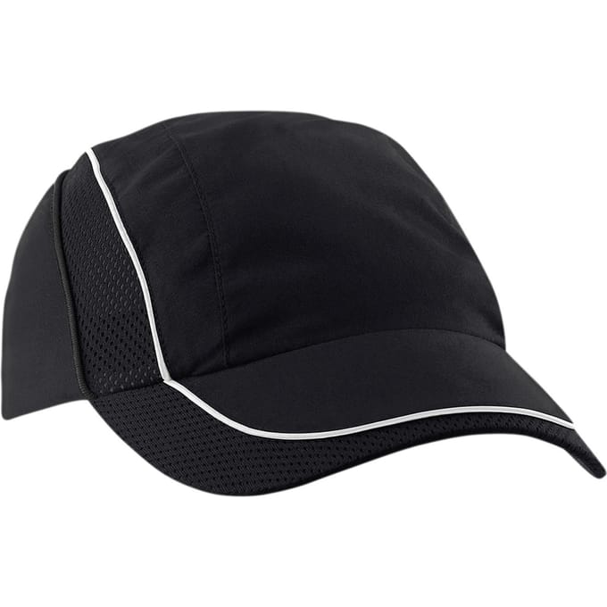 Beechfield Flow Coolmax Mesh-muts (Zwart)