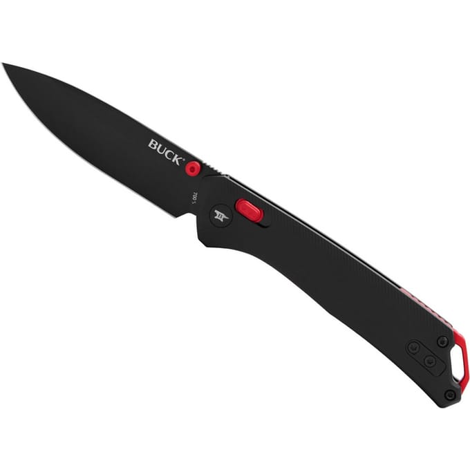 Buck Nomad Black EDC Zakmes Met D2 Staal En Aluminium Handvat