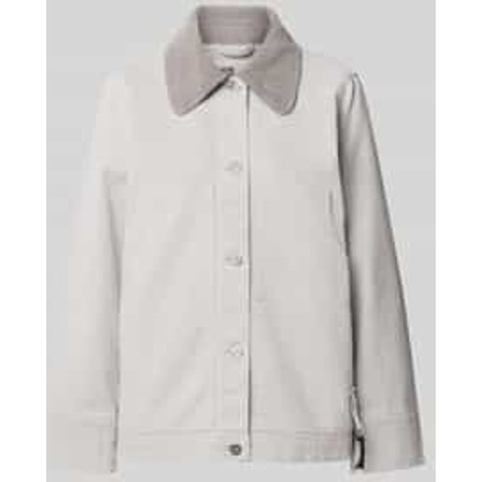 Regular fit jack met platte kraag