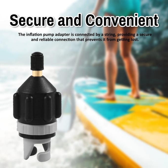 Paddleboard Luchtkleppenset Multifunctionele Opblaaspomp Adapter Set Opblaasbare Boot Luchtventiel oranje