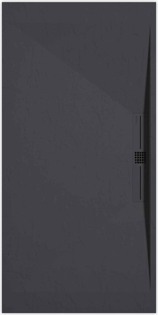 Sanifun douchebak Stone Side Anthraciet Slate 1400 x 800 P