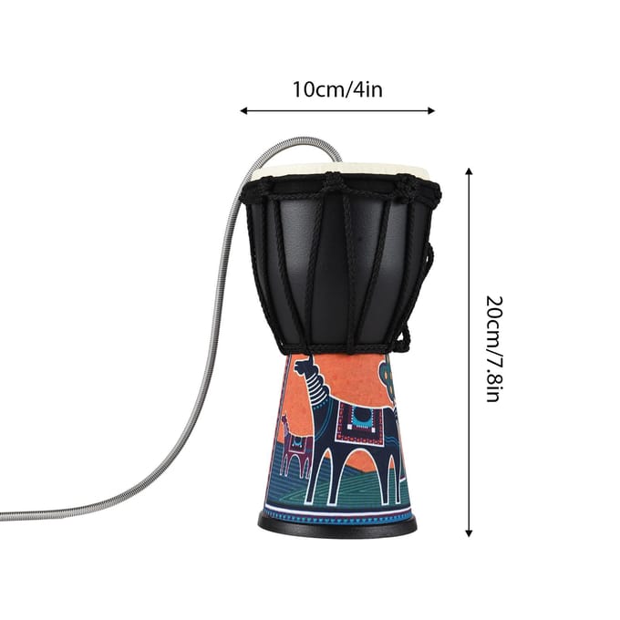 4 Inch Spring Drum Thunder Drum Geluidseffect Instrument PVC Lichtgewicht Draagbare Thunder Drum Type B black