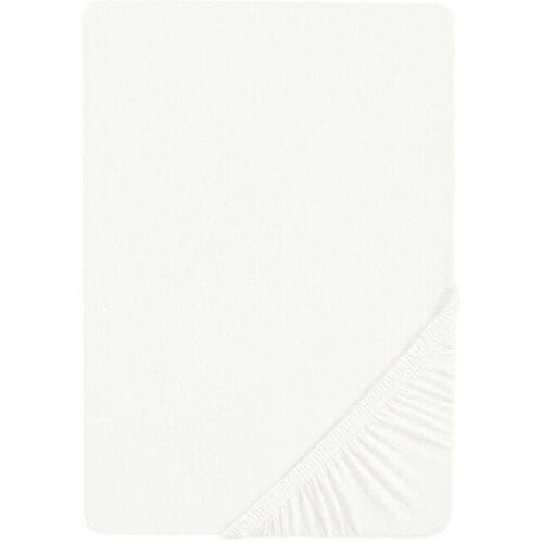 BIBERNA Jersey hoeslaken (Wit, 90-100 x 200 cm)