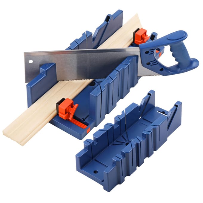Verstekzaagdoos ABS 45 90 Graden Verstekdoos Hout Hoekzaag Kast gray