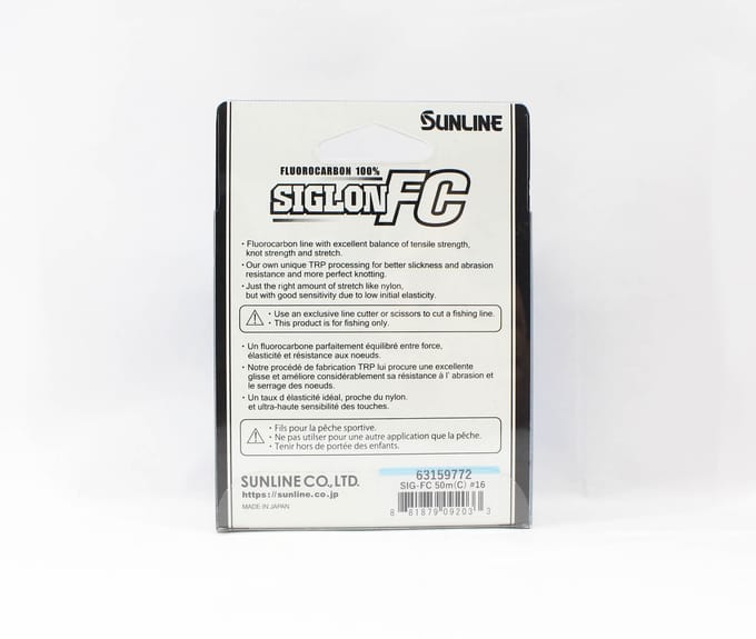 Sunline Fluorocarbon Leider Siglon FC 100% 50m 54lb Diameter 0,66mm (2033) schoon