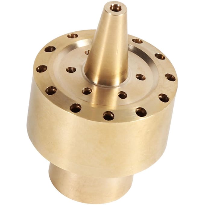 1 4    1 2    3 4 Messing Kolom Tuinvijver Fontein Watermondstuk Sproeier Spuitkop Goud 4 points beige