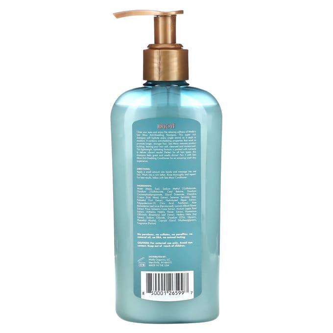 Mielle, Sea Moss Blend, Shedding Anti Shampoo, 8 fl oz (236.6 ml) blue