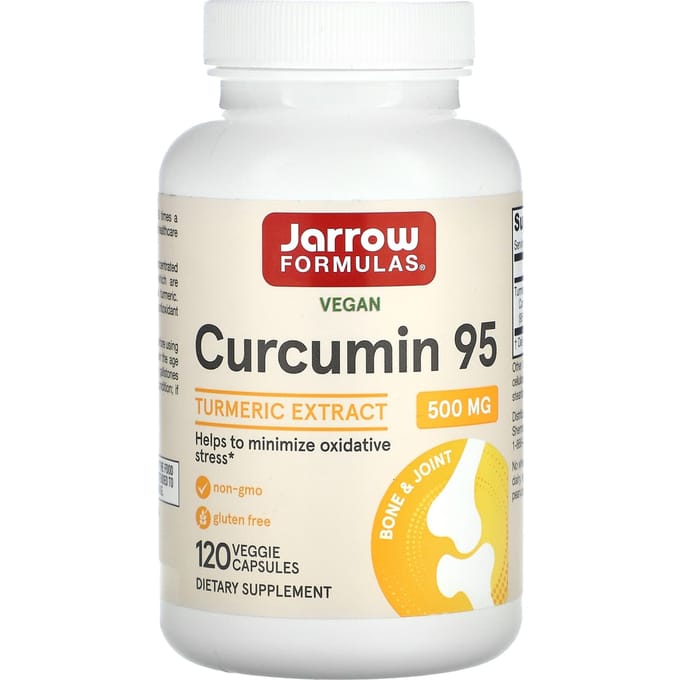 Jarrow Formulas, Curcumine 95, Extrait de Curcuma, 500 mg, 120 Gélules Végétales