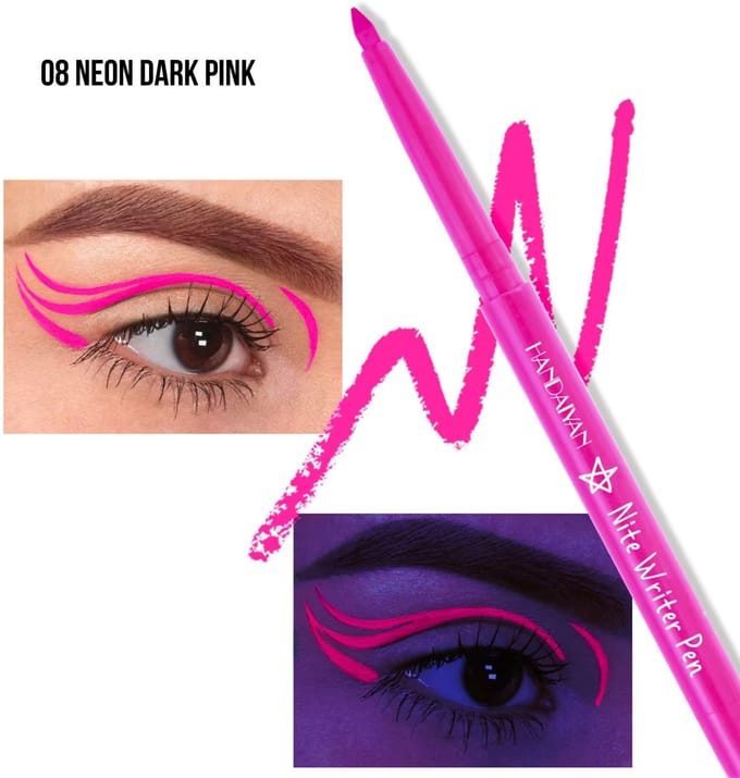 UV Glow - Long Lasting Gel EyeLiner 08 Neon Dark Pink - 0.2g
