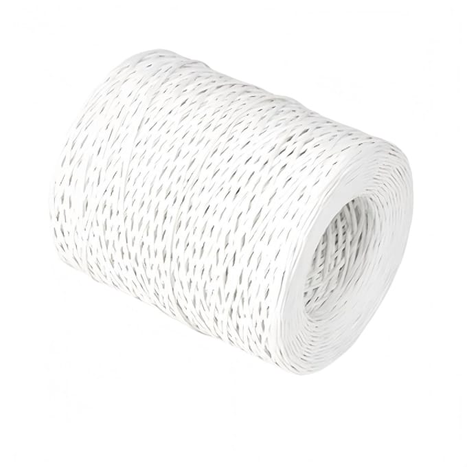 Papier Draad - Binddraad Bloemen - Knutselen Decoratie - Ruim 210 Meter - 0.4 mm Dikte - Wit
