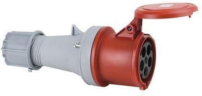 PCE koppeling CEE  63A 5pin female rood - Accessoires