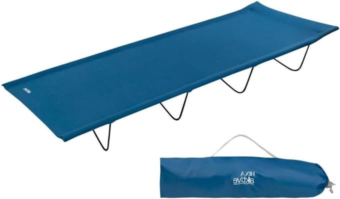 Veldbed - Campingbed - Ontspannen Buiten - Lichtgewicht Ontwerp - 180x60cm - Blauw