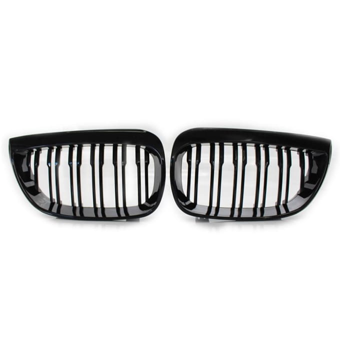 Paar Front Grille Grills Vervanging voor BMW 1 Serie E81 E87 2004-2007 Auto Styling Racing Grills zwart