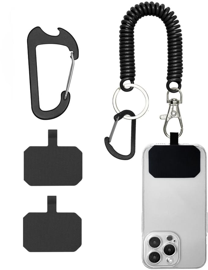Cosensi - Dailygoods - 2 Stuks Mobiele Telefoon Lanyard met Karabijnhaak