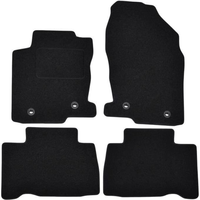 Vloermatten - Lexus - NX 2014-2021 - Zwart Velours - 4 stuks - Antislip en waterdicht