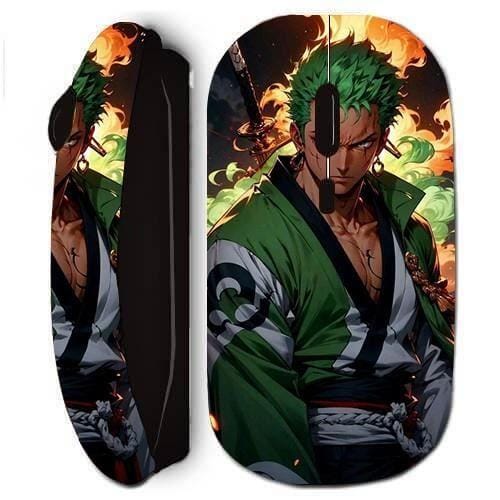 Souris sans fil - Maniacase - One Piece Zoro - 3D art - Noir - USB