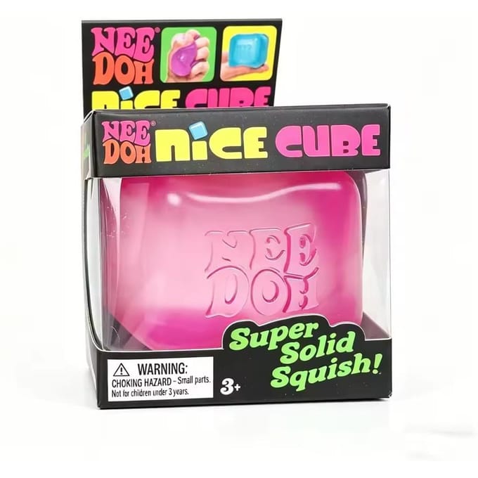 Needoh Nice Cube Sensorische Stressverlichter Fidget Tool voor Angst & Focus Bureau Sensorische Kubus voor Volwassenen & Kinderen