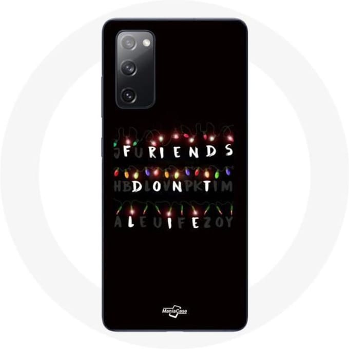 Coque pour Samsung Galaxy S20 FE - MANIACASE - Stranger Things - Souple - Noir - Mixte