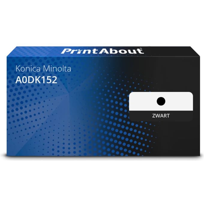 PrintAbout huismerk Toner A0DK152 Zwart Geschikt voor Konica Minolta