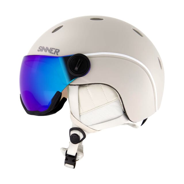 SINNER TITAN VISOR Unisex Skihelm - MATTE LIGHT GREY - Maat S,52-54 cm