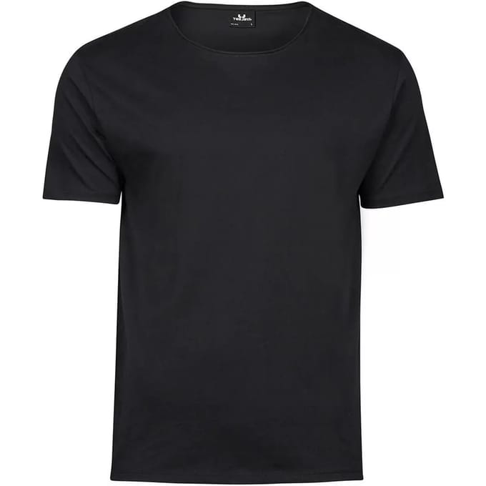 Tee Jays - MenÂ´s Raw-Edge Tee - Black maat S