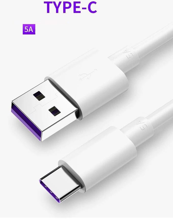 Type C oplader kabel- USB C naar USB A kabel -USB C Oplaad Kabel - 30cm kabel - 2A - type C fast phone charging cable