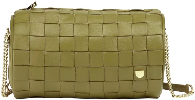 DuDu Abigail Crossbody tas Leder 19.5 cm - Dames - olive