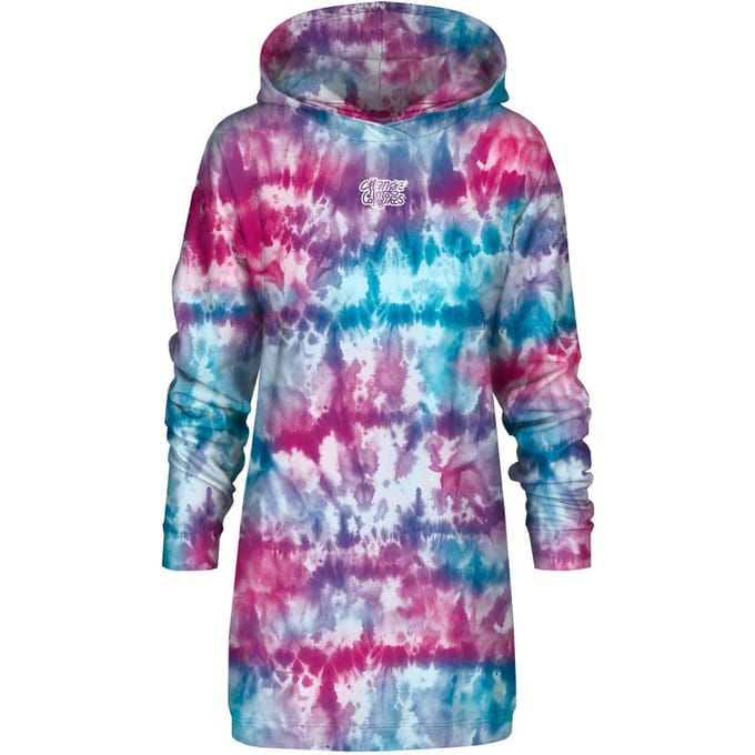 "Tie Dye Blue Pink" Oversize hoodiejurk
