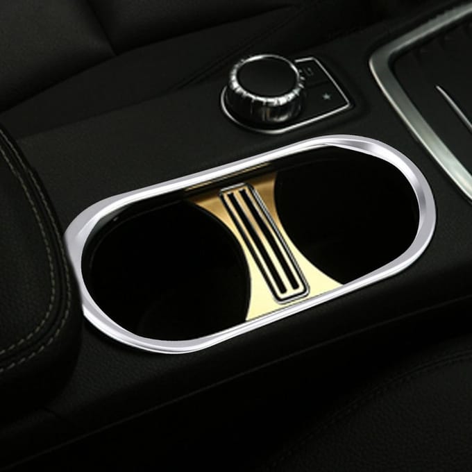 Auto Middenconsole Waterbekerhouder Sierlijst Cover voor Mercedes Benz ACLAGLA klasse 20132017 black