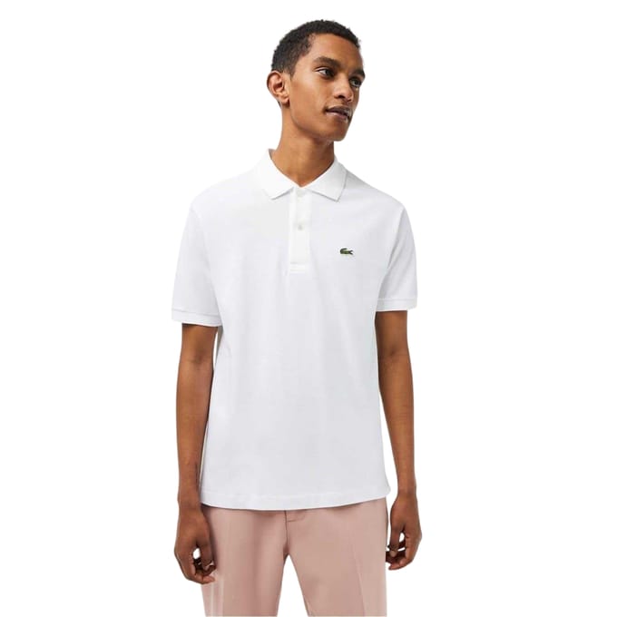 Lacoste Klassiek poloshirt met korte mouwen voor heren (Wit)