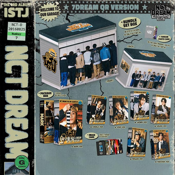 NCT DROOM - ISTJ (7DREAM QR Ver.) (Slim album) Random 1 gray