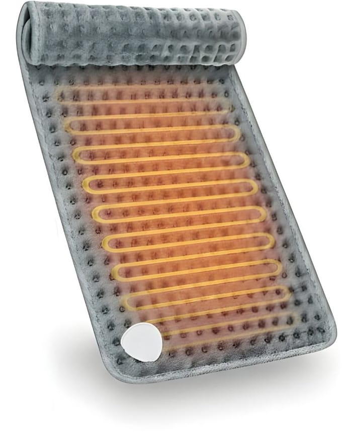 KAD® Warmtekussen - Elektrisch Warmtekussen - Voedingskussen voor Rug & Nek - Grijs - 29cm x 10cm x 9cm