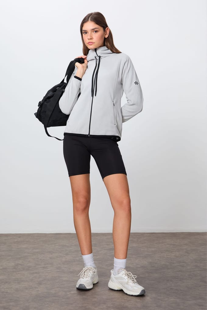 Dames Pluche Zip-up Hoodie