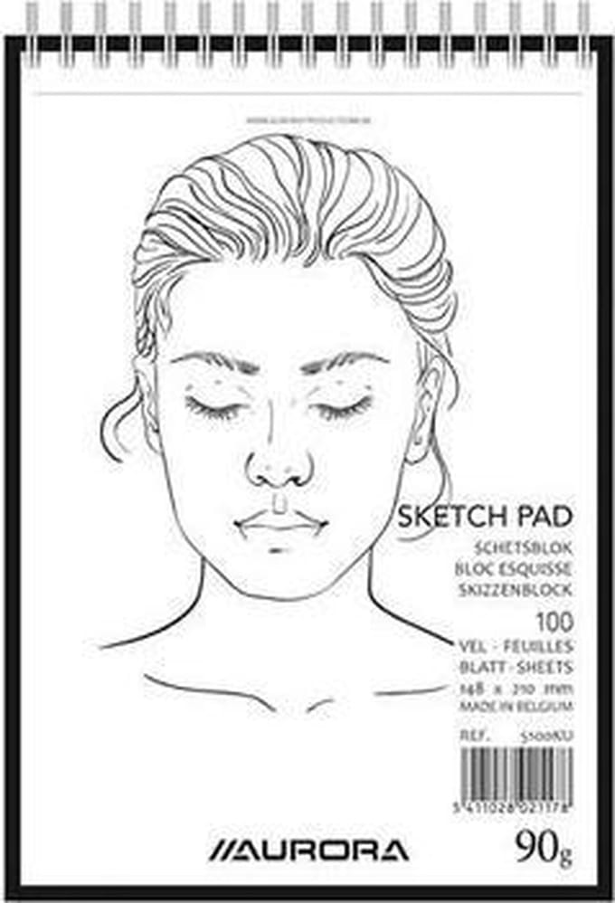 Aurora Schetsblok - Tekenpapier - Kopspiraal - A5 - 90g - 100 vel