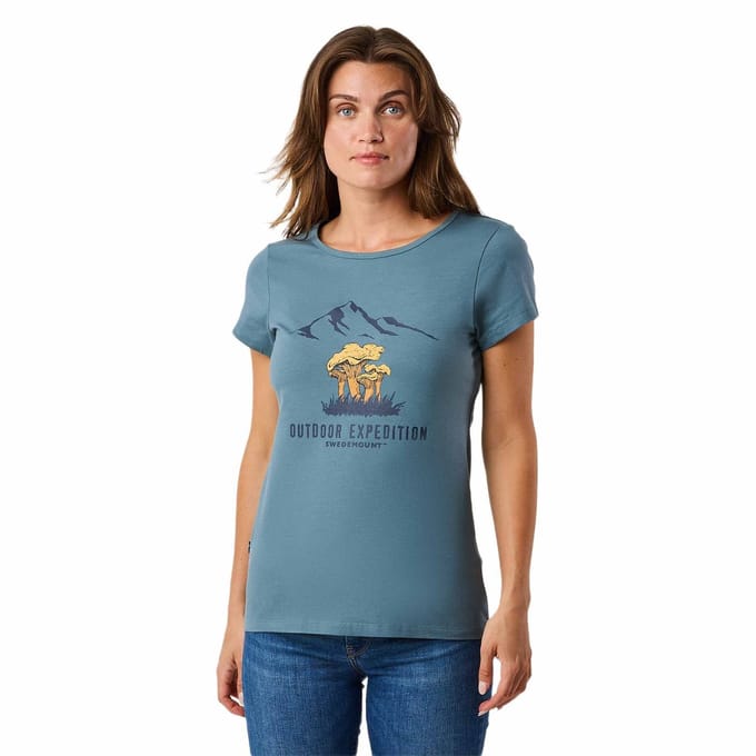 Swedemount Forest Tee – Dames T-shirt met korte mouw – Maat 40