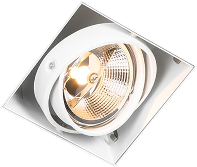 QAZQA Inbouwspot wit GU10 AR111 trimless verstelbaar - Oneon