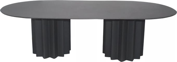 Vente-unique Salontafel van metaal - Zwart - ZABANIA