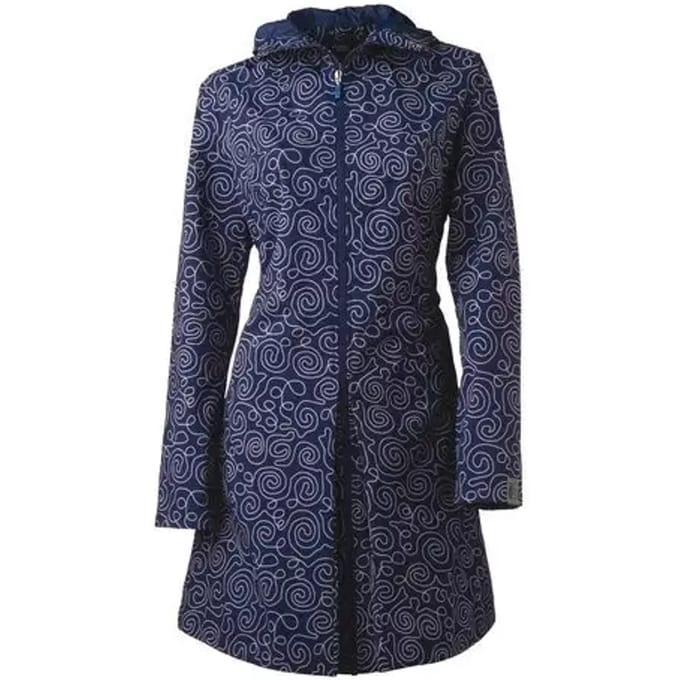 AGU Seq - Regenparka/Poncho - Dames - Blauw Dessin - Xs