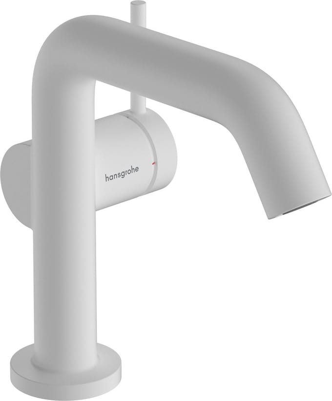 Hansgrohe Tecturis S - Wastafelkraan met afvoerplug Push-Open, CoolStart, EcoSmart, mat wit 73322700