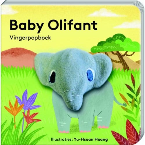 Baby Olifant - Vingerpopboekjes - Yu-Hsuan Huang