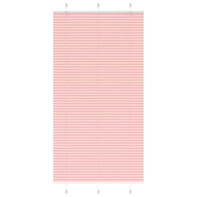 vidaXL - Plissé - rolgordijn - 105x200cm - stofbreedte - 104,4cm - polyester - roze