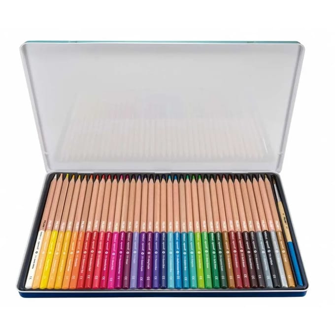 Set met 36 aquarelpotloden Milan