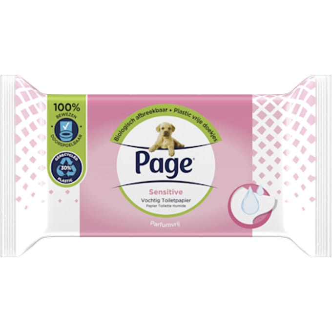 Page Vochtig Toiletpapier Sensitive 38 stuks