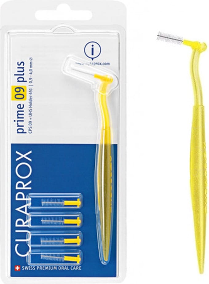 Curaprox Prime Plus 09 met houder - Geel