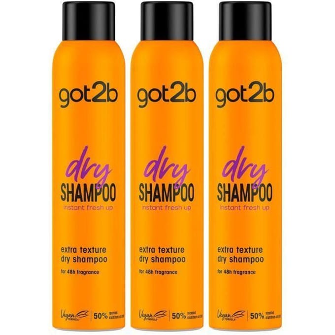 3x Schwarzkopf Got2b Fresh It Up TEXTURE Droogshampoo 200ml