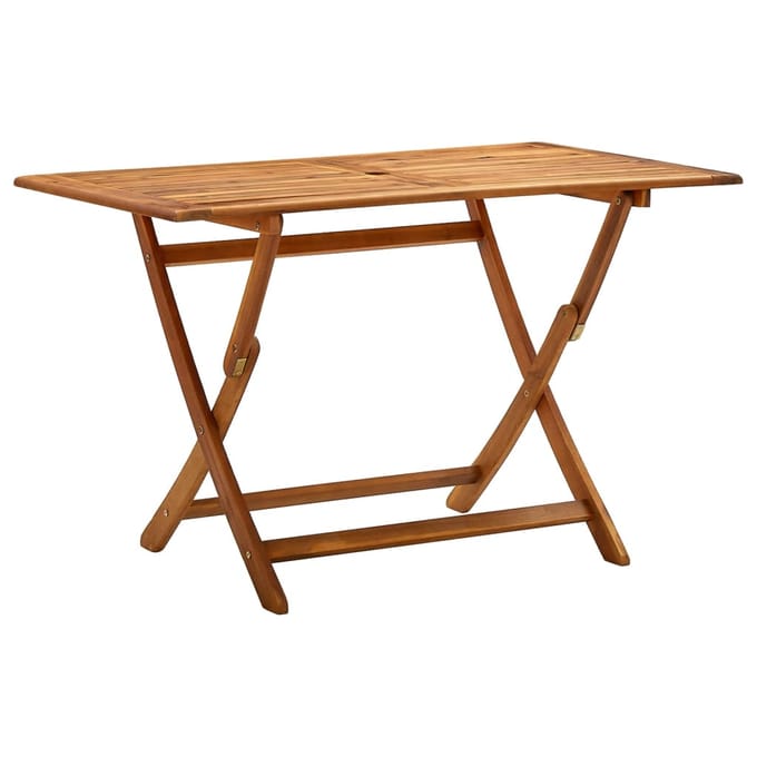 vidaXL - Tuintafel - inklapbaar - 120x70x75 - cm - massief - acaciahout