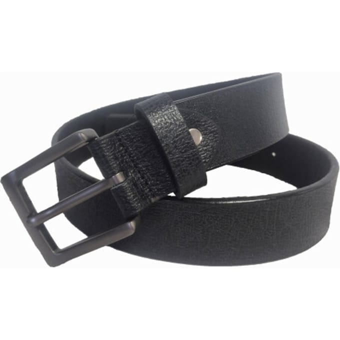 Mens Belt - Riem - Mannen - 105 - Zwart - Leer - DK-BL-01-BLSI Buff