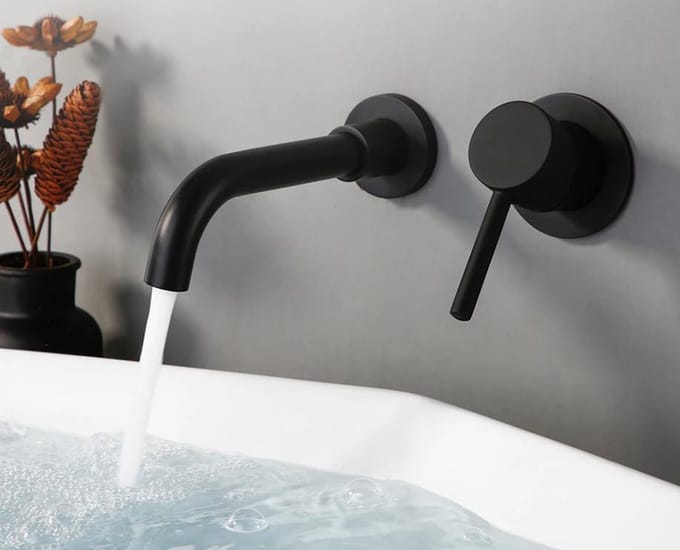 GUIDO GUSTO INFINITY INBOUW WASTAFELMENGKRAAN ZWART