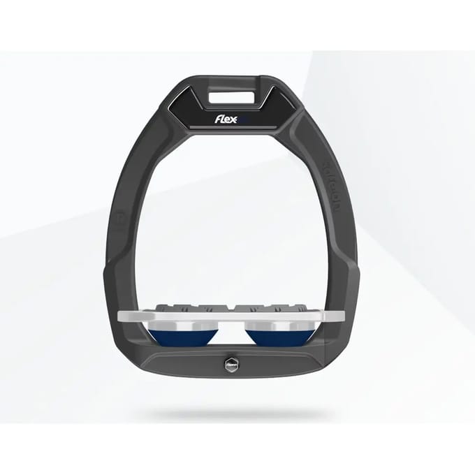 Veiligheidsoevers voor het paardrijden Plat Grip Antraciet/Grijs/Marine Flex-On Safe-On