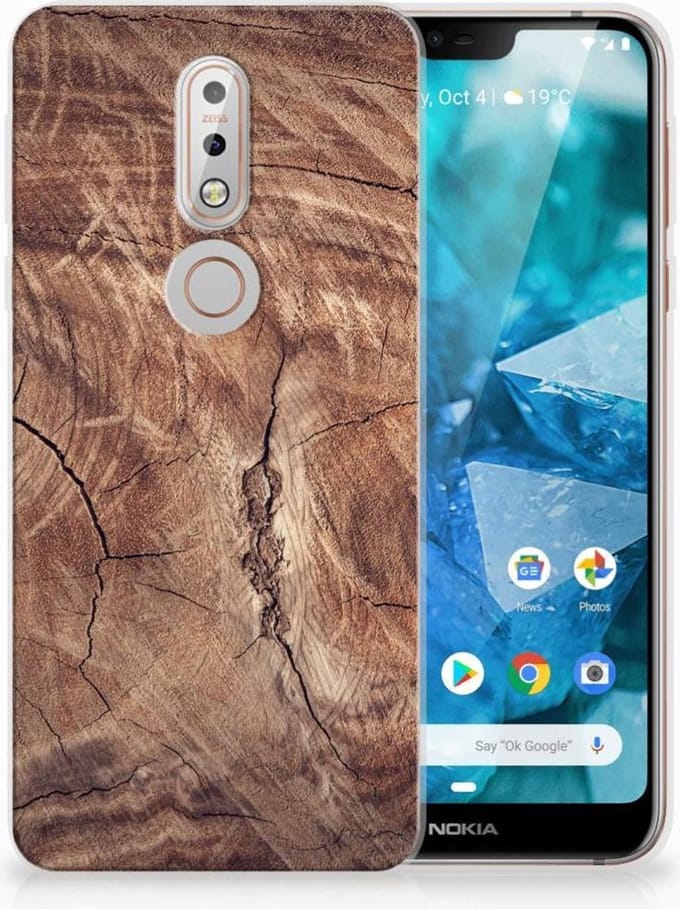 Nokia 7.1 Bumper Hoesje Tree Trunk